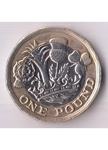 2016 - Pound Bimetallico Gran Bretagna Elizabeth II